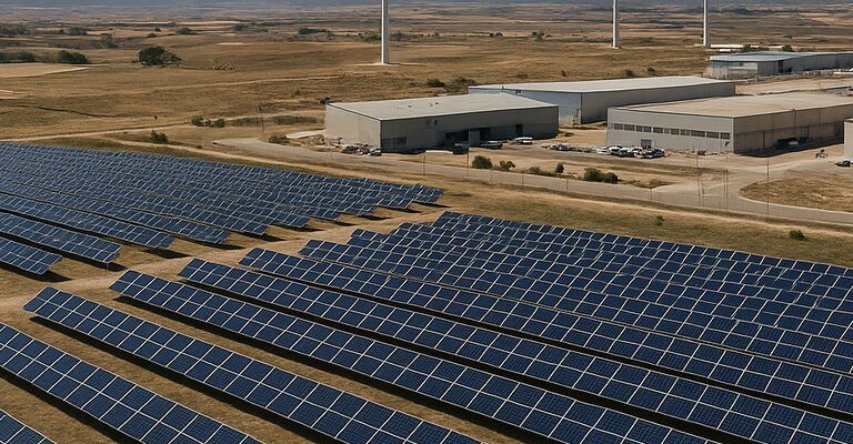 Mapa energético e industrial en España con proyectos destacados según diario de la energia renovables