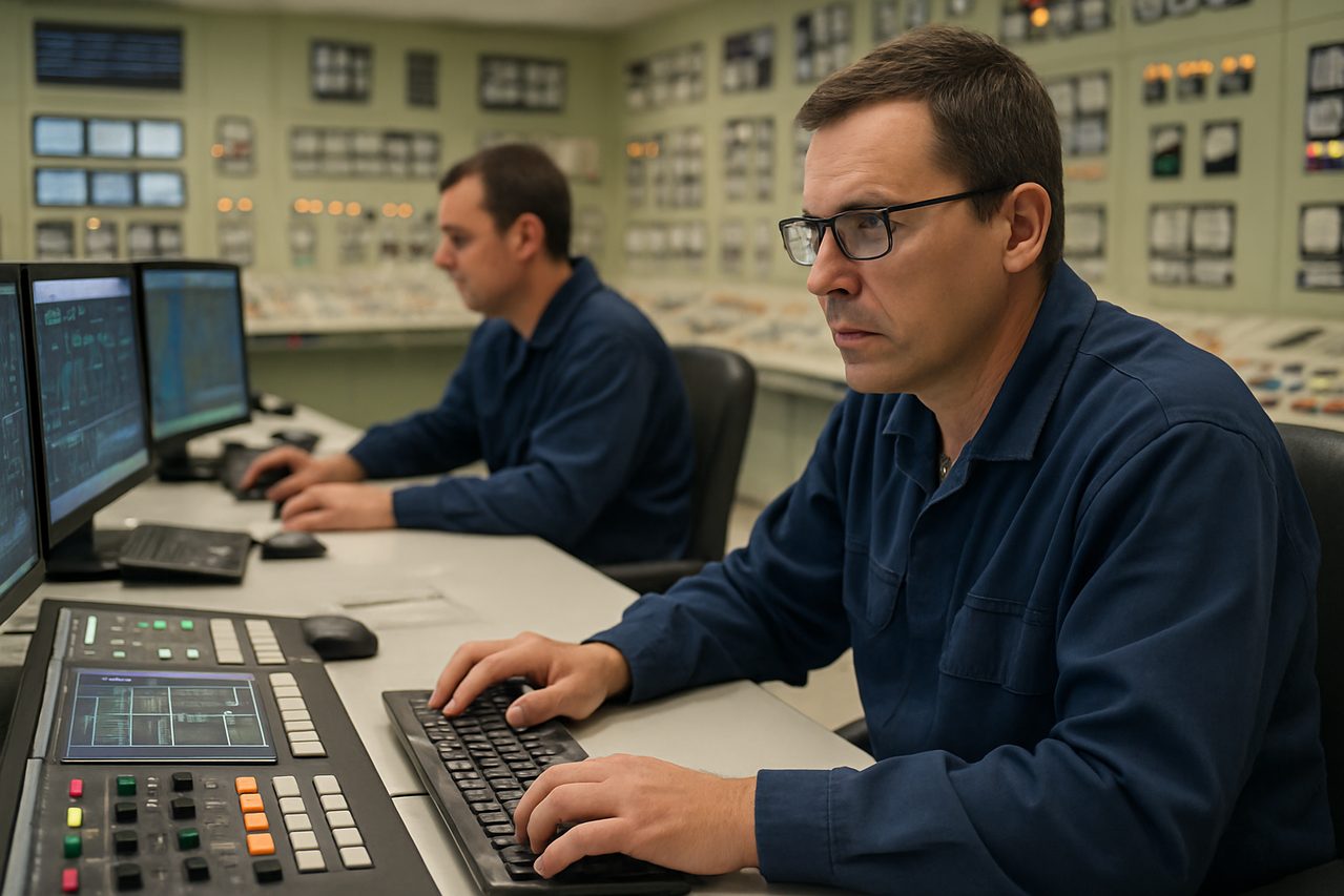 Planta de energía nuclear en Europa con señales de alerta y contexto de noticias sobre energia