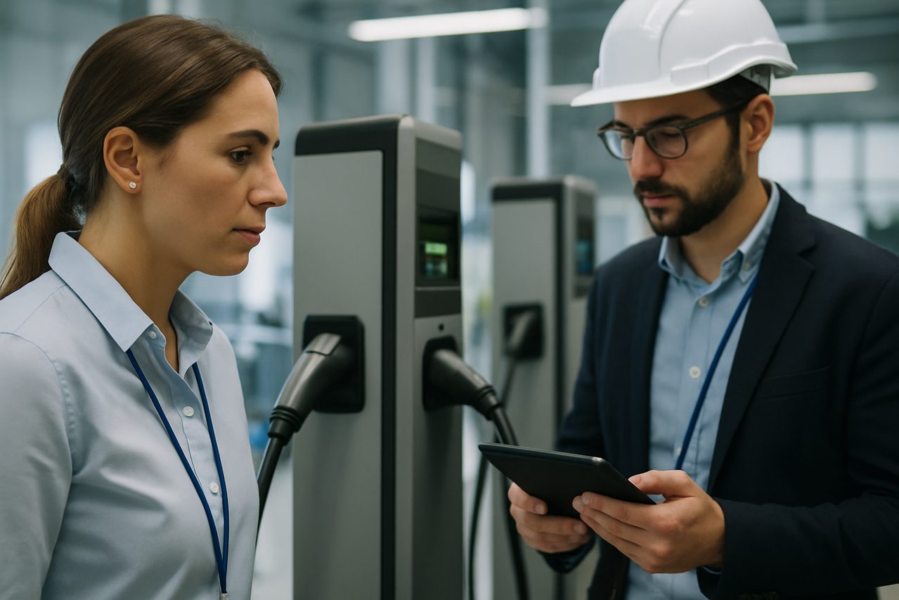 Panel solar instalado en un entorno urbano que representa avances en energías renovables y noticias sobre energia Panel solar instalado en un entorno urbano que representa avances en energías renovables y noticias sobre energia